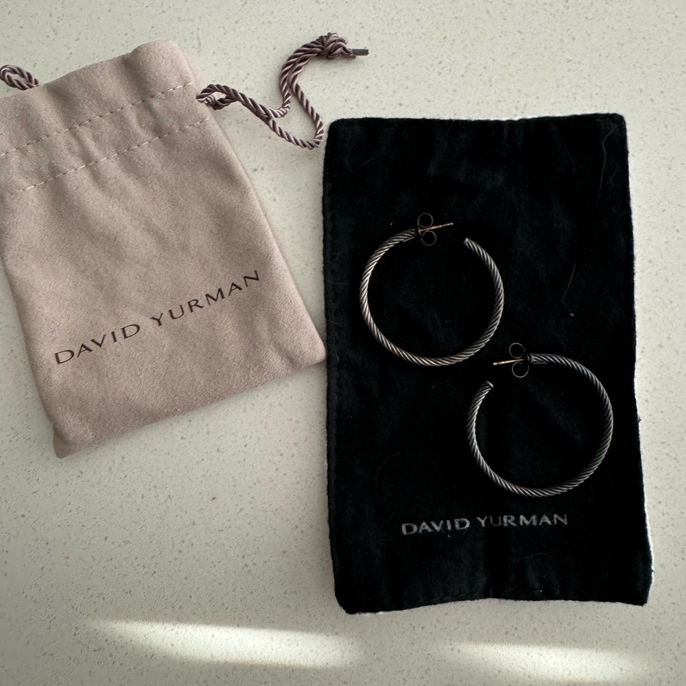 David Yurman cable earrings